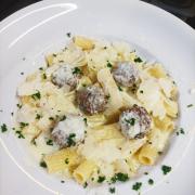 Rigatoni polpette 3 fromages